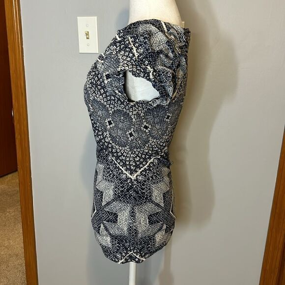 Deletta Anthropologie Delan cap sleeve v-neck boho peasant top size s BIN G - Picture 3 of 7